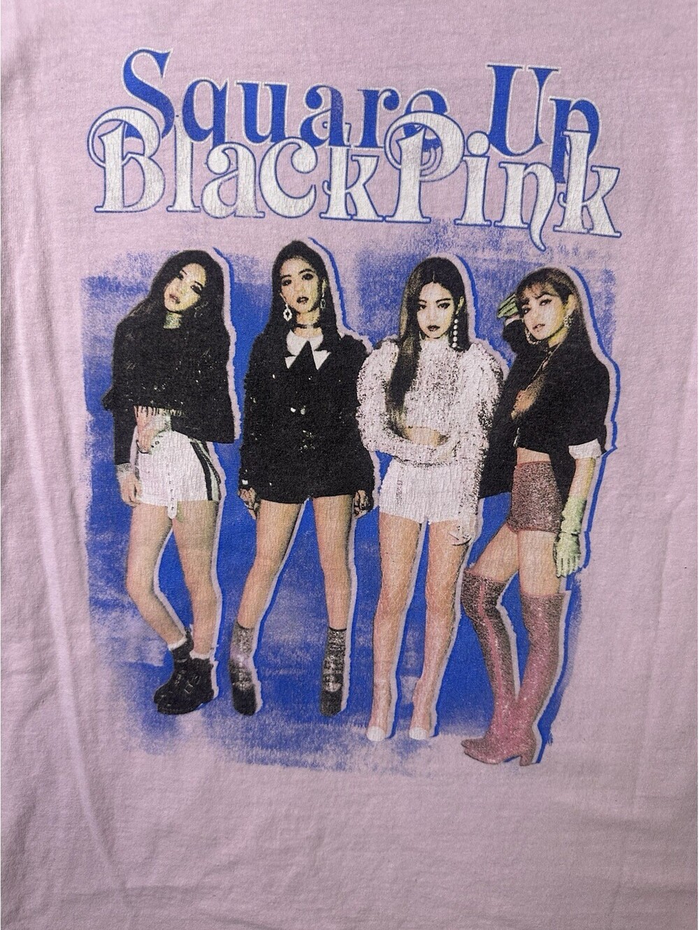 BLACKPINK Square Up T Shirt 2018 YG Entertainment Kpop Pink Graphic Tee